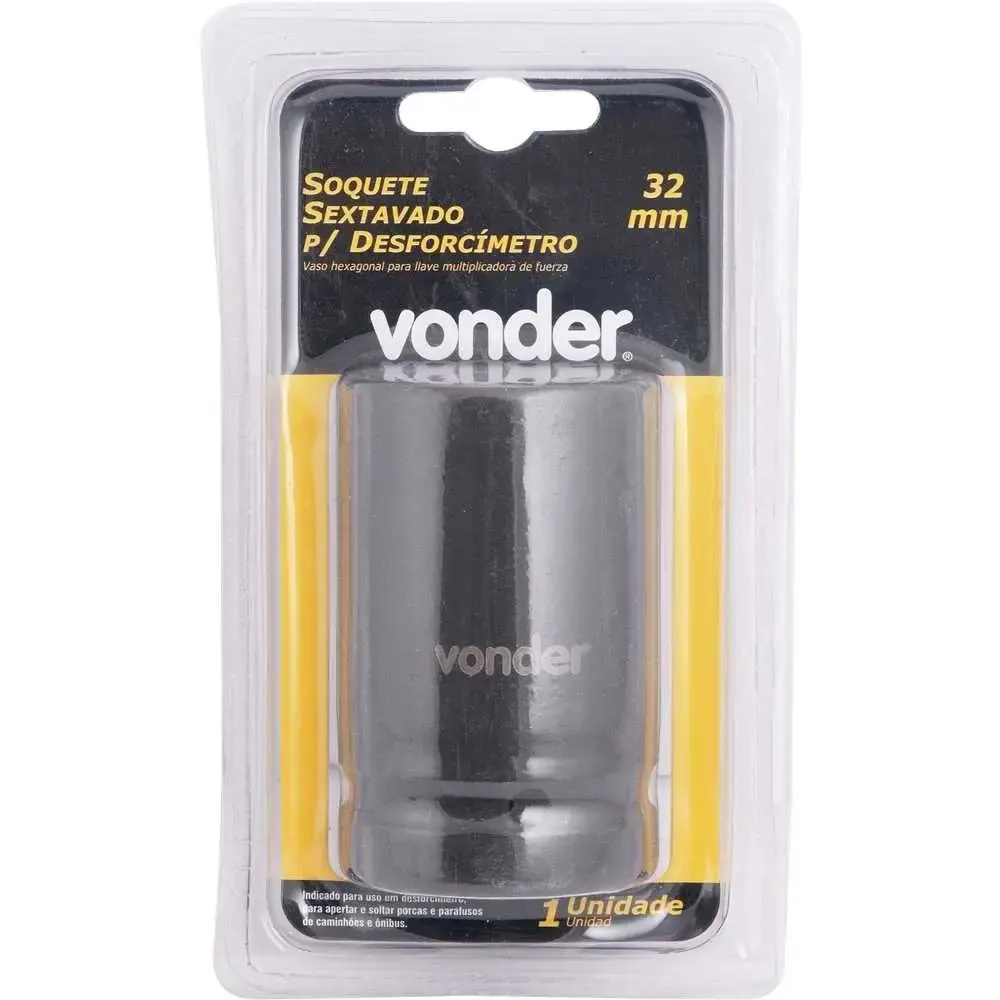 Soquete sextavado de impacto 32MM 1POL para desforcímetro Vonder — fotografia 2