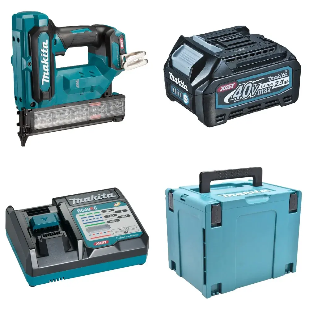Pinador xgt 40MM bateria 40V com carregador Makita
