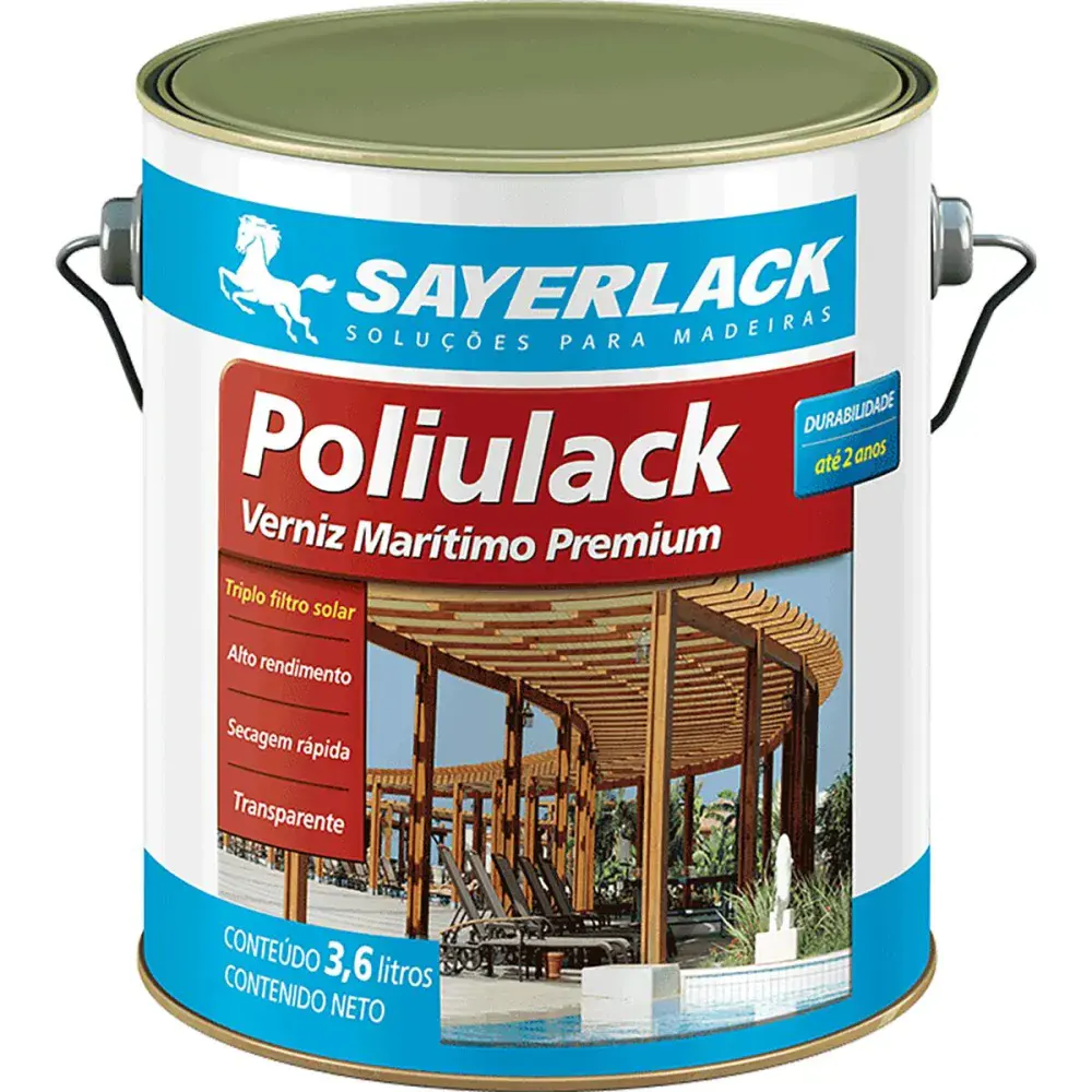 Verniz poliulack Sayerlack acetinado 3,6L transparente