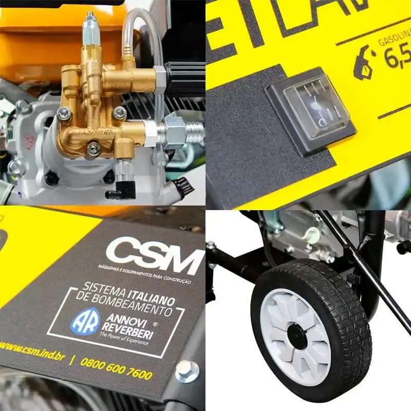 Lavadora à gasolina alta pressão 6.5HP 4T 196CC JETLAV2800 CSM — fotografia 4