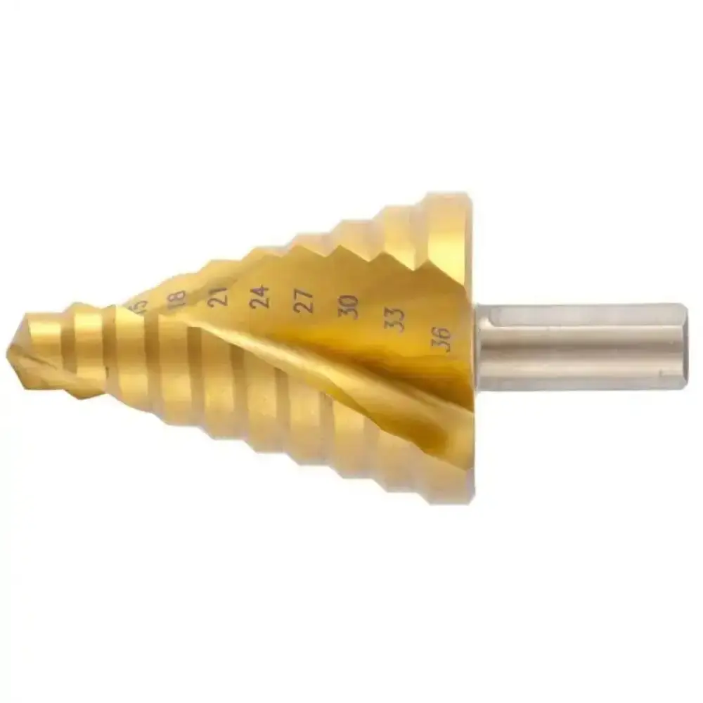 Broca escalonada de 9 à 36MM HSS espiral profissional MTX — fotografia 4