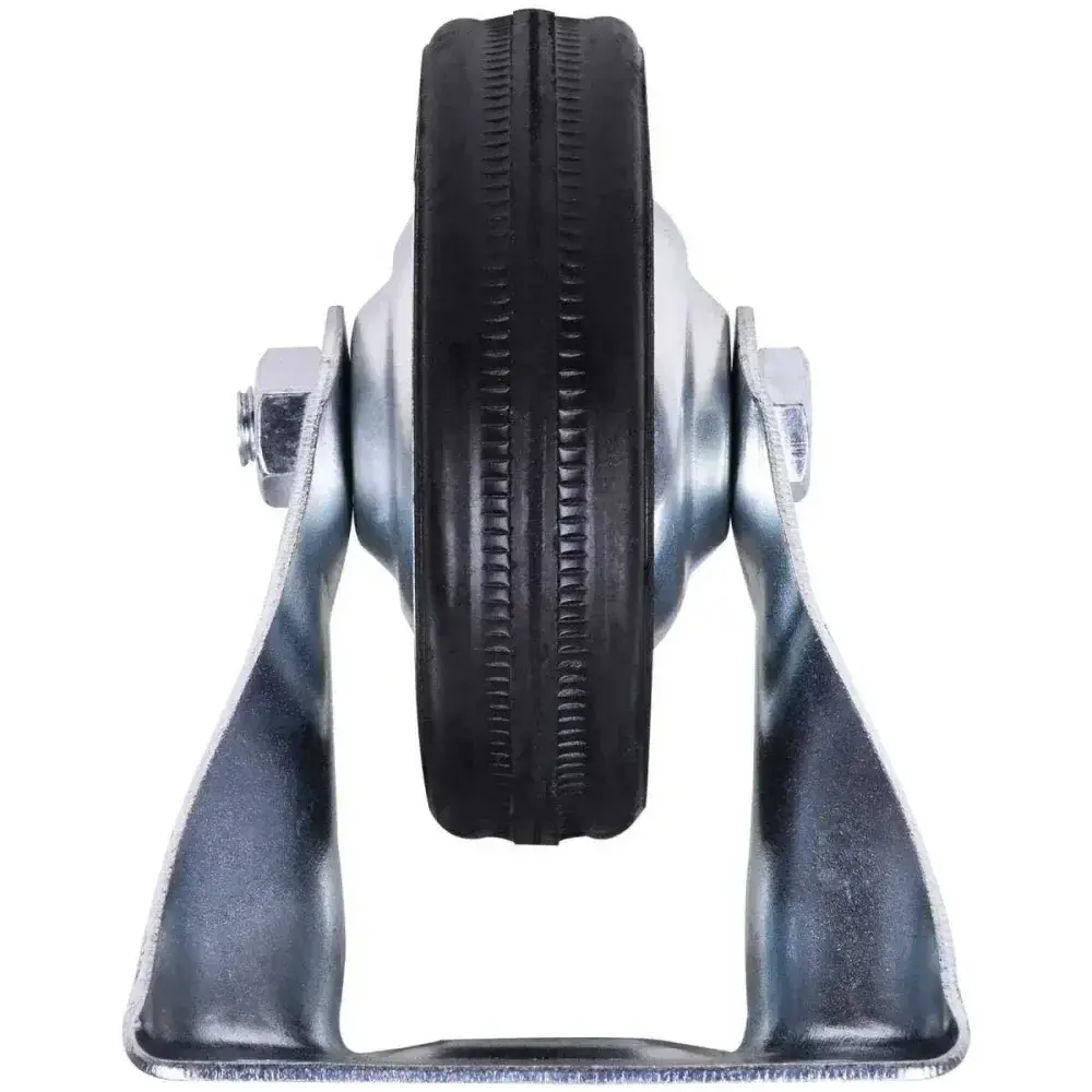 Rodízio de borracha 4 100MM fixo preto Worker — fotografia 6