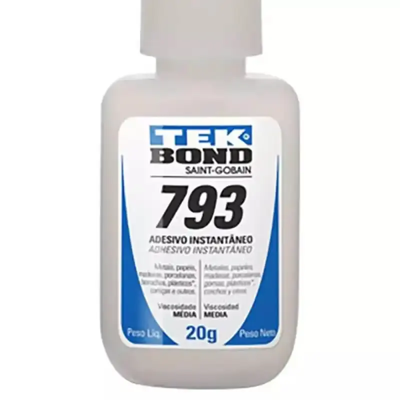 Adesivo instantâneo multiuso com bico anti entupimento 20G 793 kit com 5 unidades Tekbond — fotografia 4