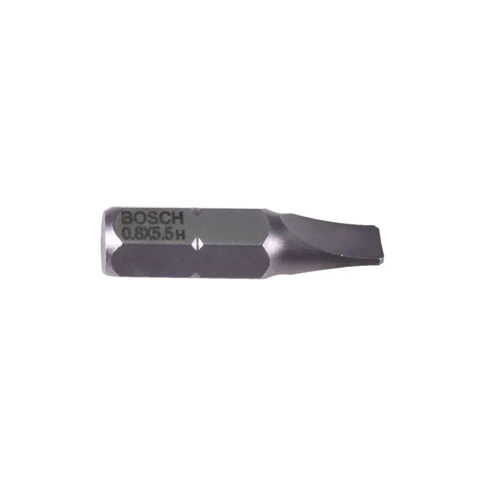 Ponta bits fenda 25MM sext. 1/4 0,8X5,5MM 2608521226 Bosch — fotografia 3