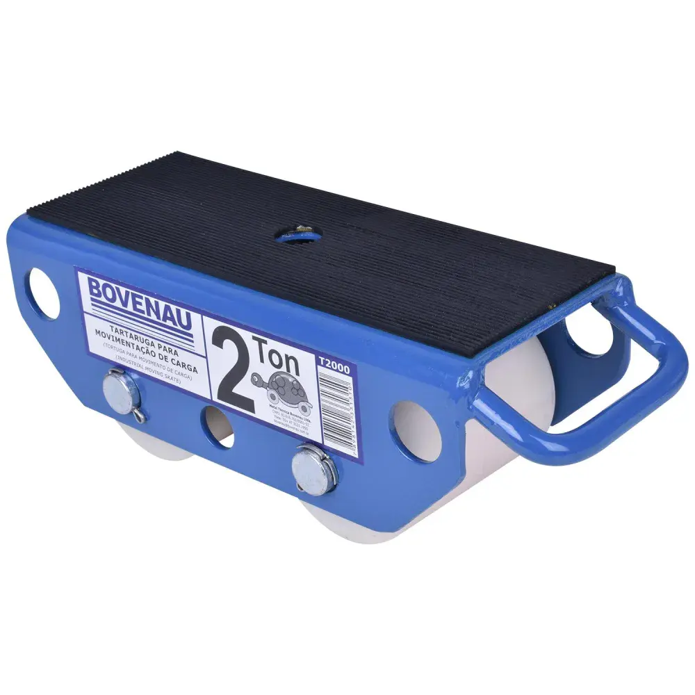 Tartaruga traseira para movimentação de cargas 2TON TN2000 Bovenau - rodas nylon