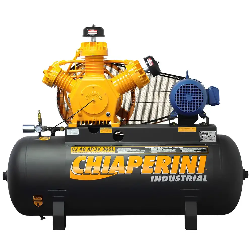 Compressor de Ar Alta pressão 360 litros Trifásico 220/380V CHIAPERINI Chiaperini Cross