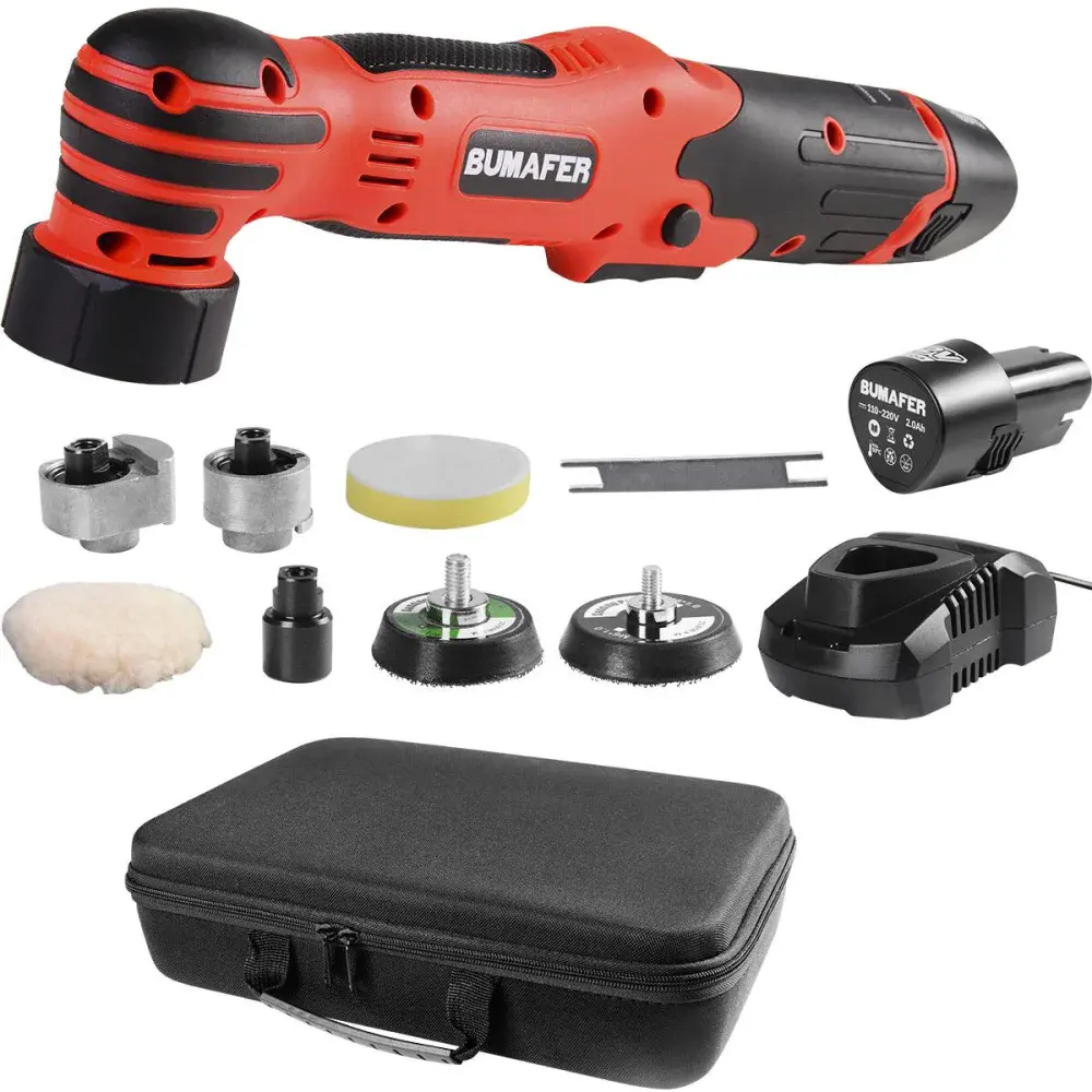 Politriz automotiva 80W 13 peç bateria 12V Bumafer