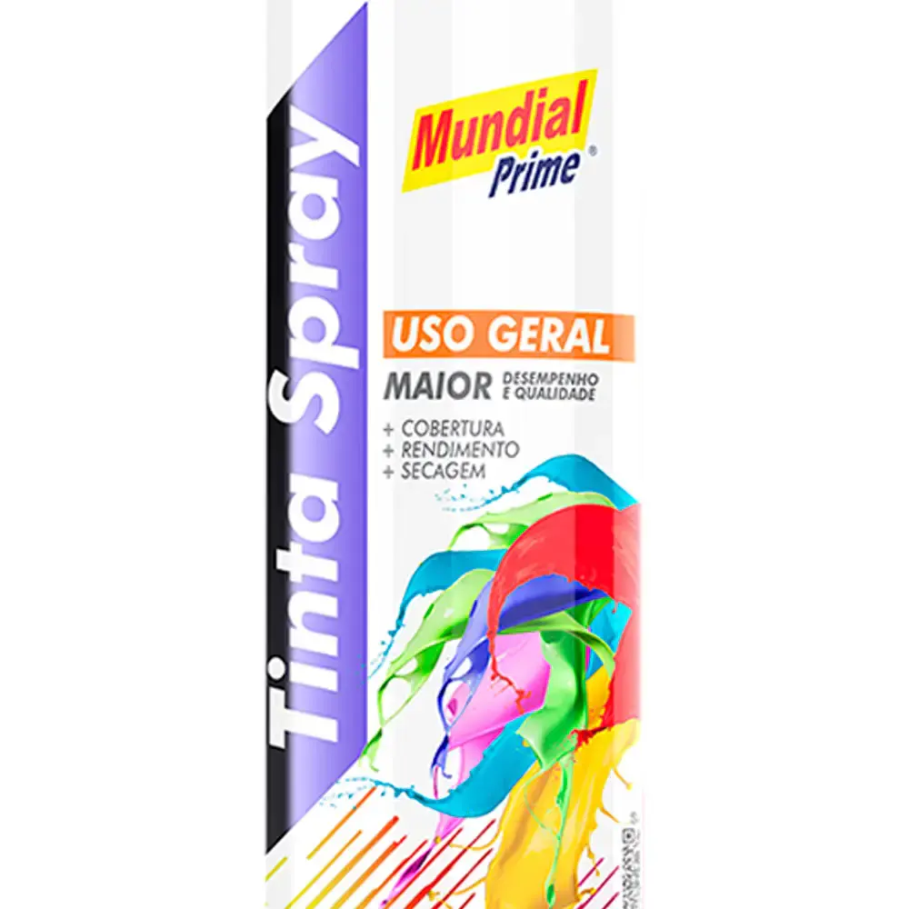 Tinta spray 400ML vermelho AE01000096 mundial prime — fotografia 3