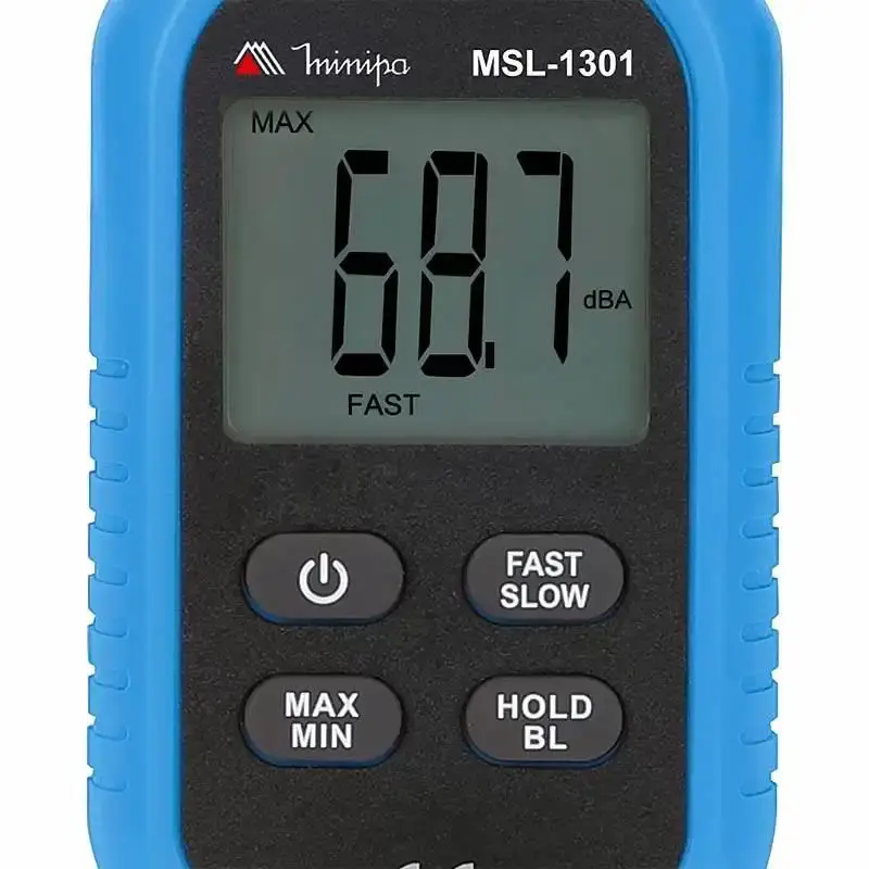 Mini decibelímetro para medição de ruídos sonoros MSL-1301 Minipa — fotografia 3