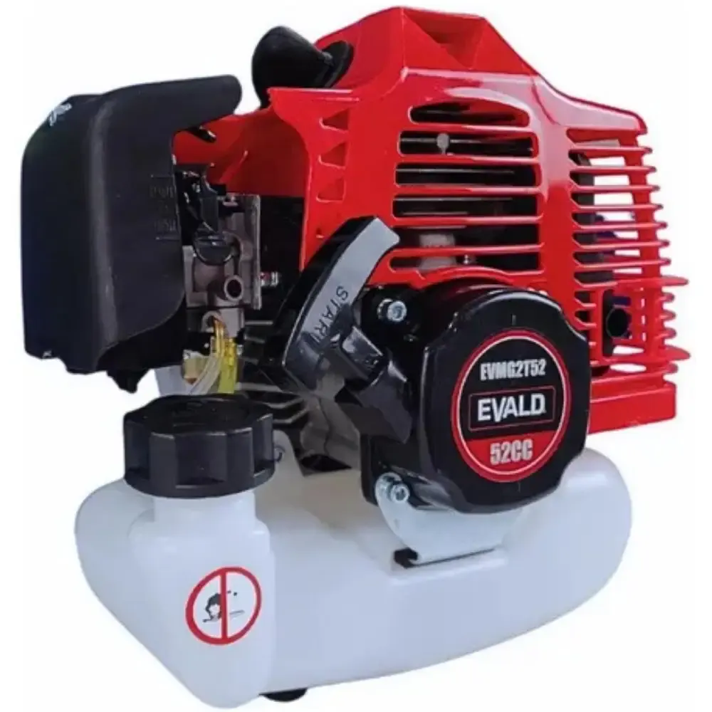 Motor a gasolina 2 tempos 52CC para roçadeira Evald