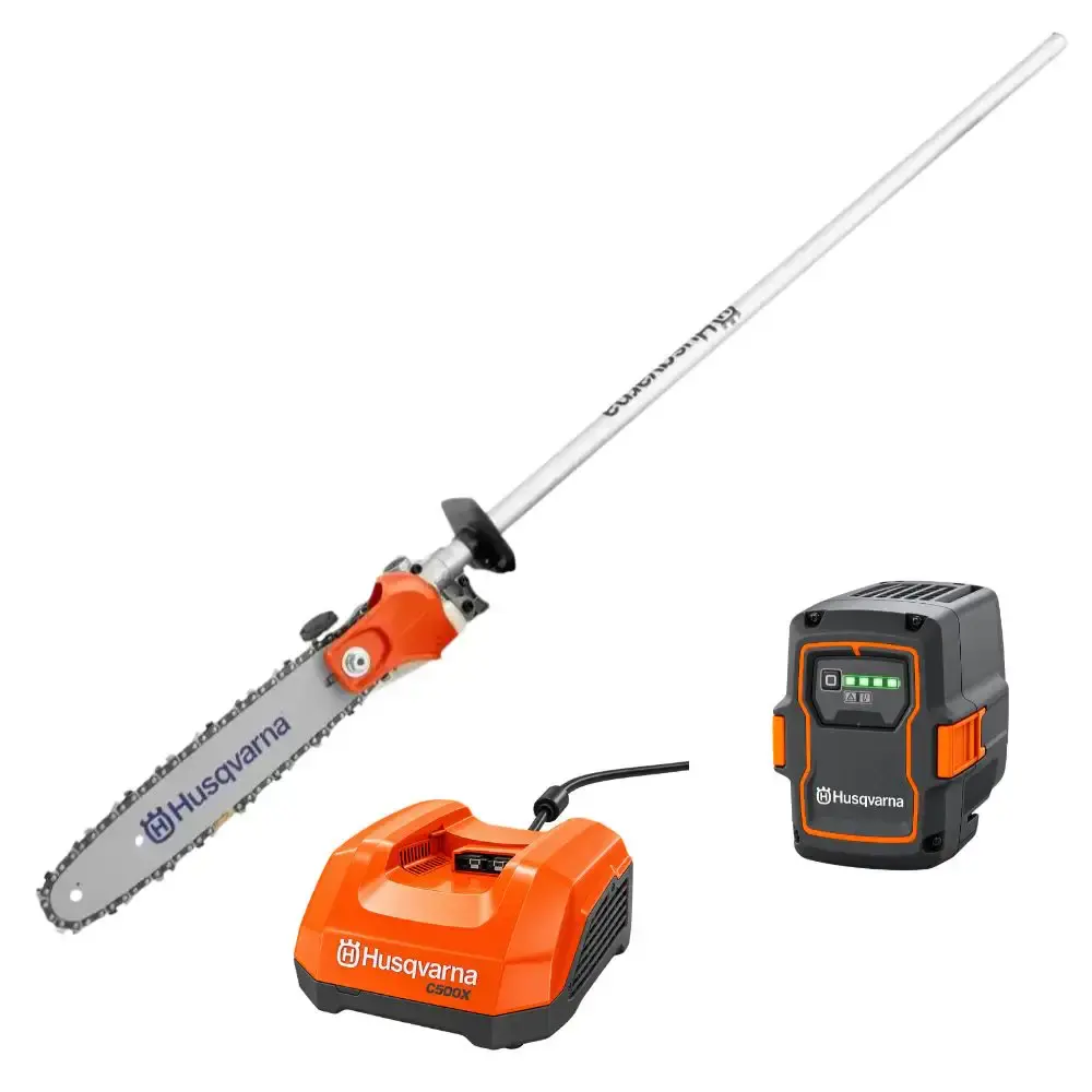 Implemento podador PA310 carregador rápido 40-C500X e bateria B220X 36V 6AH Husqvarna