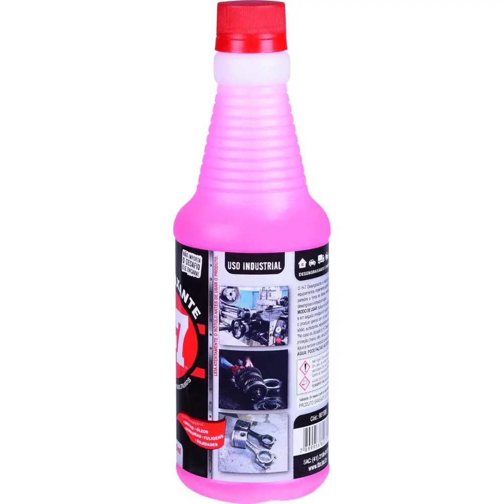 Desengraxante para limpeza pesada frasco 500 ml H-7 H7 — fotografia 3