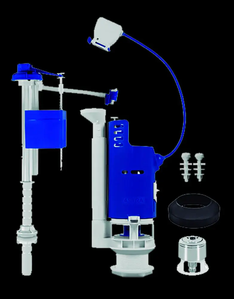 Kit completo de caixa acoplada dupla univ para banheiro Astra