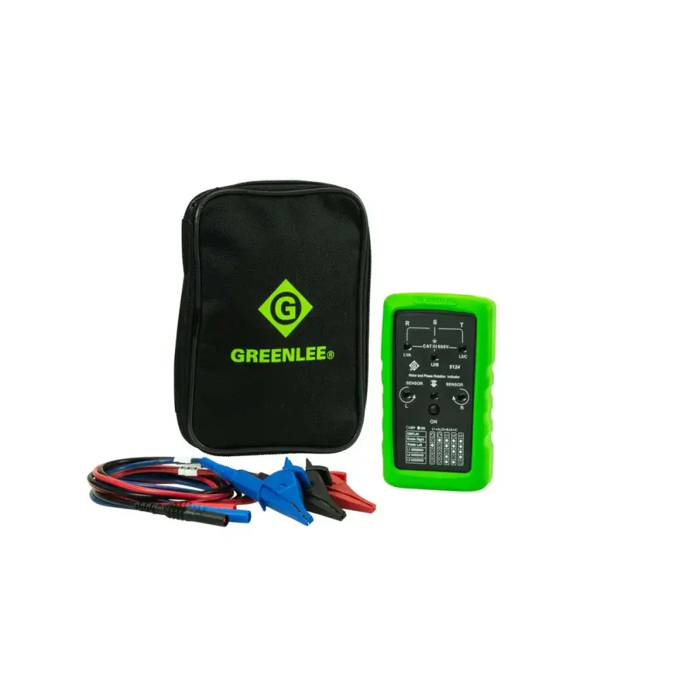 Medidor de sequência de fases e rotação 120V a 600V ac Greenlee — fotografia 7