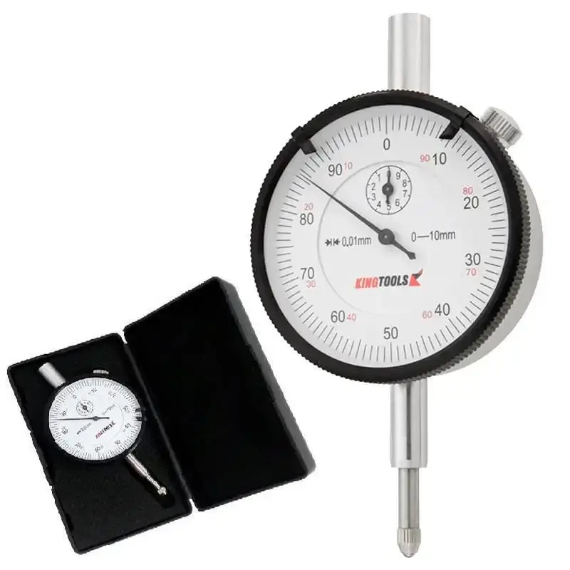 Relógio comparador 0-10MM graduação 0.01MM mostrador continuo kingtools King Tools