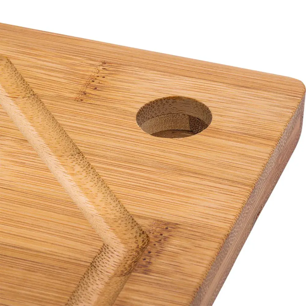 Tábua retangular de bambu 35X25CM sem afiador Kala — fotografia 4