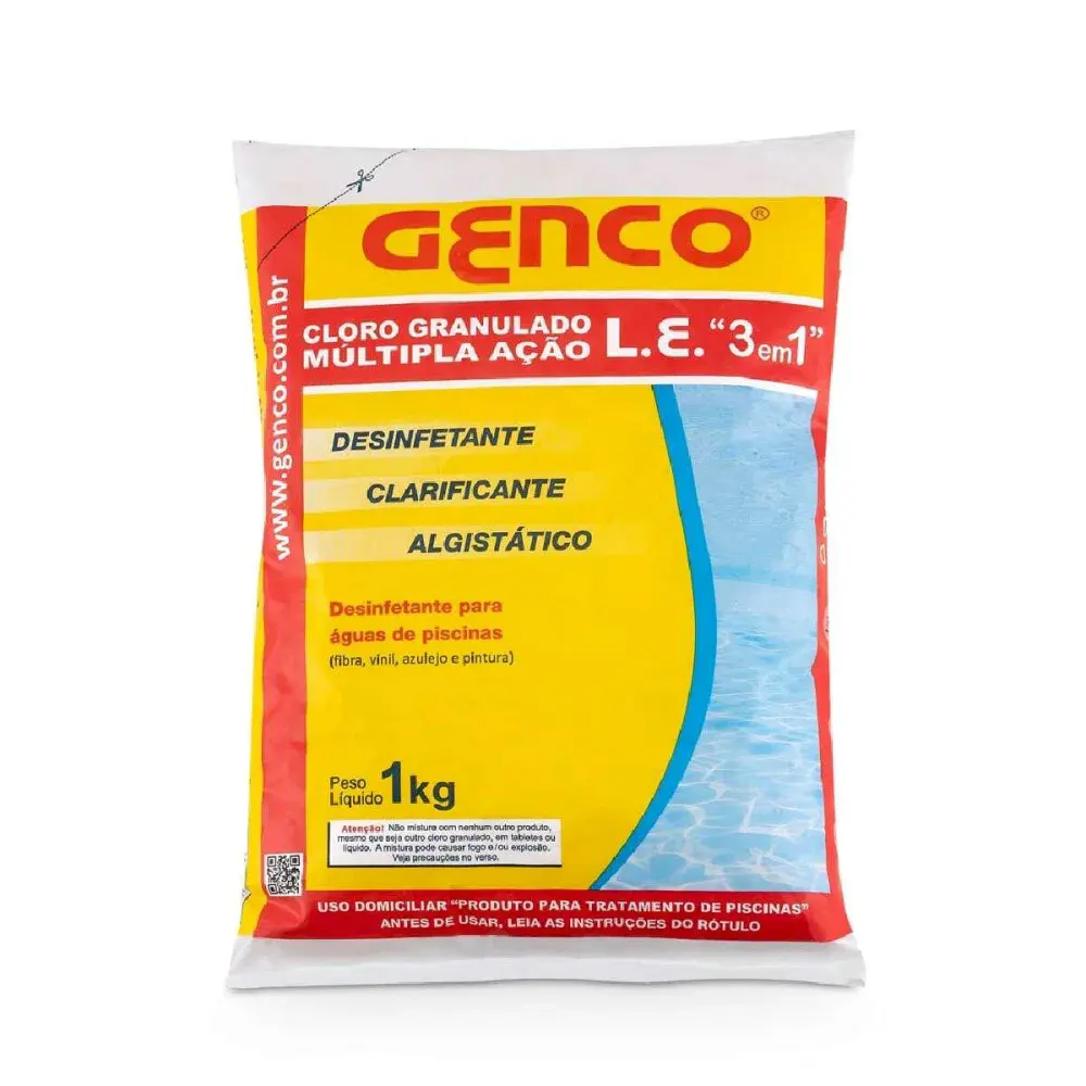 Cloro granulado le 3 em 1 1KG Genco