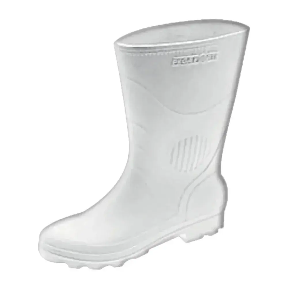 Bota pvc branca nr 37 cano médio sem forro Grendene