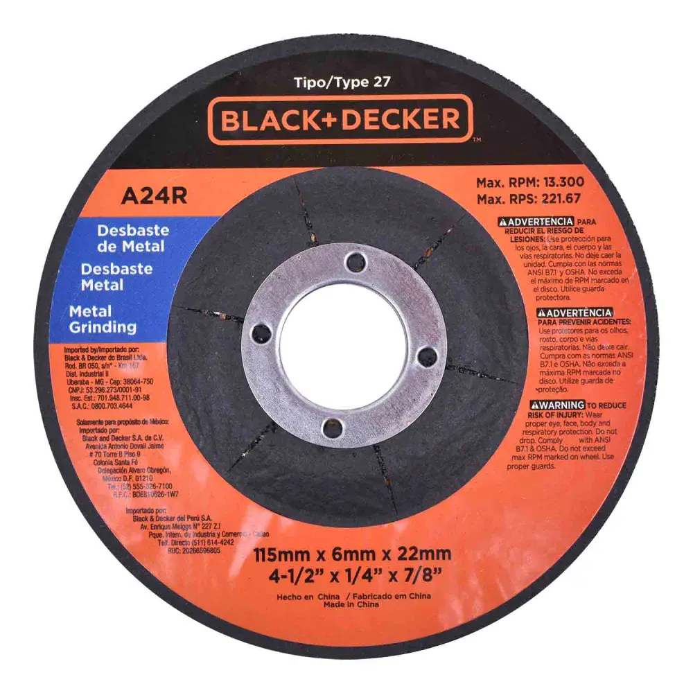 Esmerilhadeira angular G720 4.1/2 820W blackdecker Black & Decker — fotografia 4