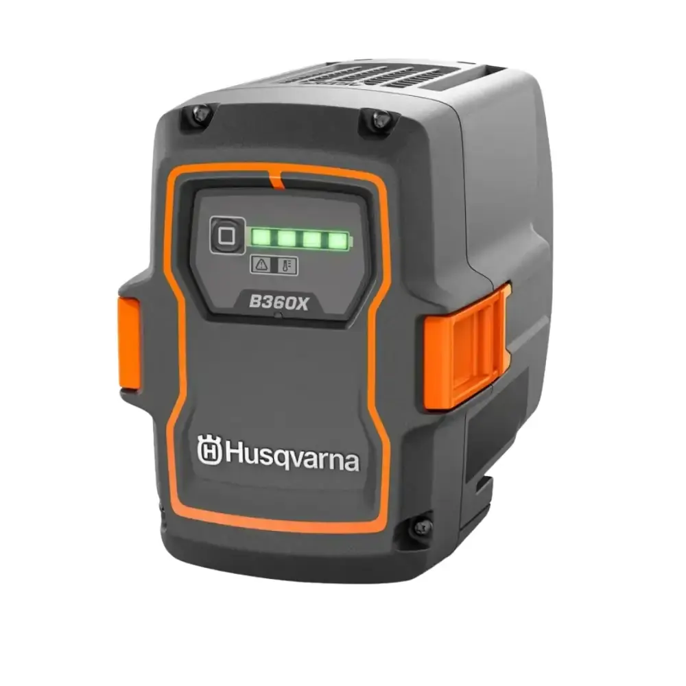 Cortador de grama a bateria LE322R com bateria 10AH e carregador Husqvarna — fotografia 7
