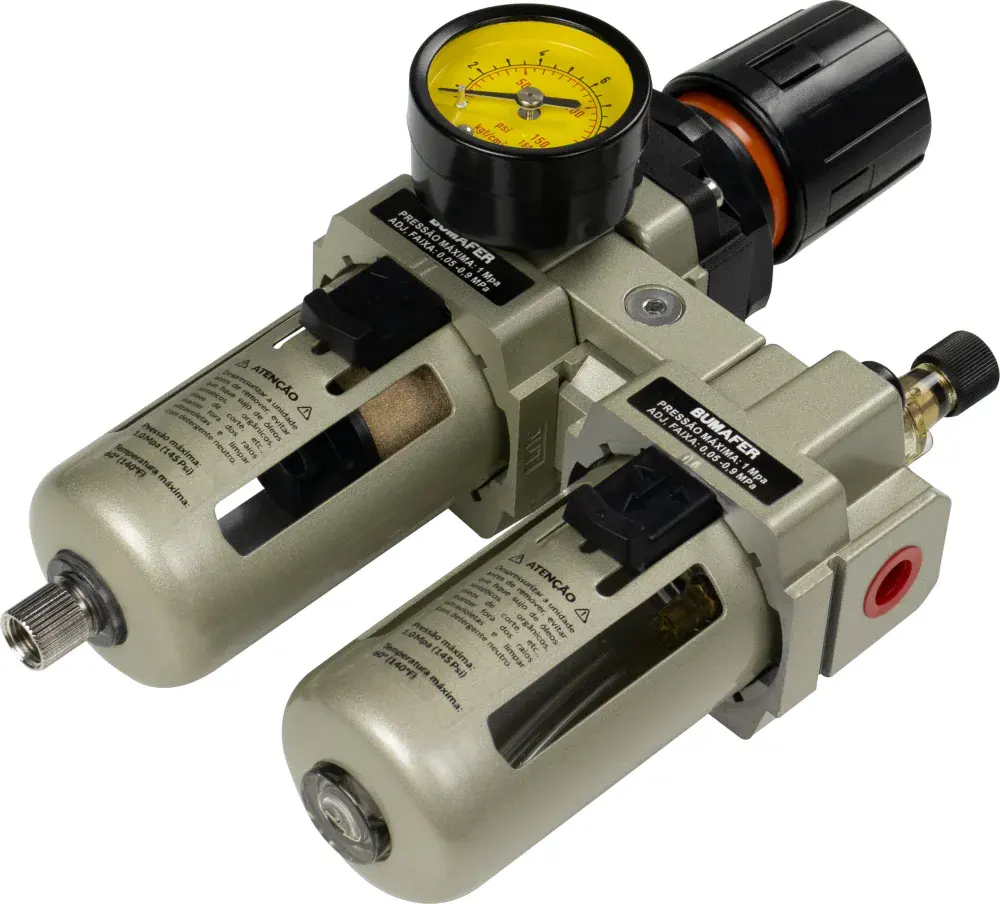 Regulador de lubrificação ar 145 lbf/pol 1/4 Bumafer — fotografia 3