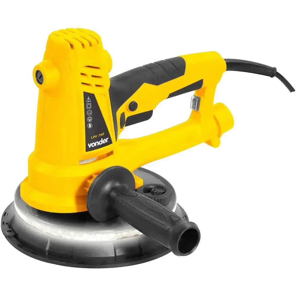 Lixadeira de parede e teto 750W com LED e saco de aspiração LPV 750 Vonder 220 V — fotografia 2