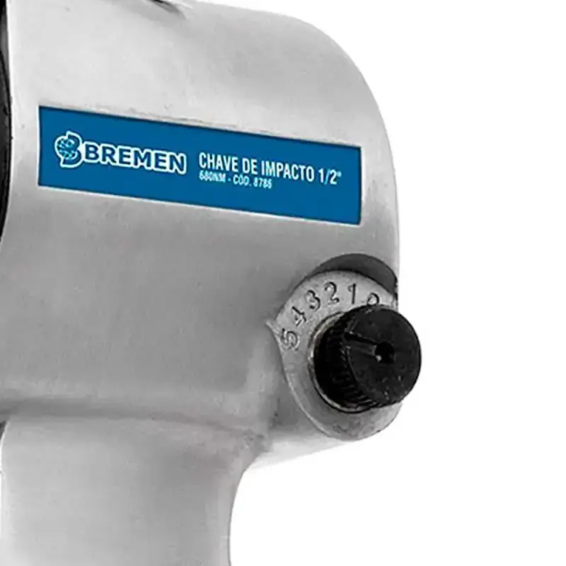 Chave de impacto 1/2 pol pneumática 680NM twin hammer com 5 soquetes 8786 Bremen — fotografia 5
