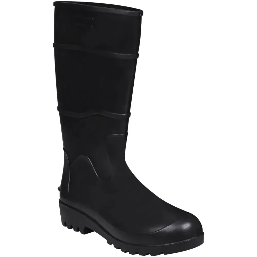 Bota pvc preta cano longo com forro N°35 Worker — fotografia 9