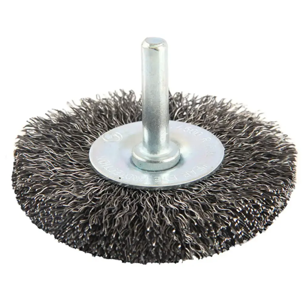 Escova de Aço Circular Haste 50mm com fio ondulado de 0,30mm 7251 BRASFORT