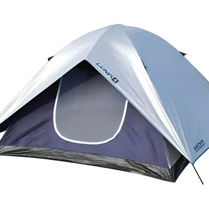Barraca camping luna para 4 pessoas com proteção solar 009037 Mor — fotografia 3