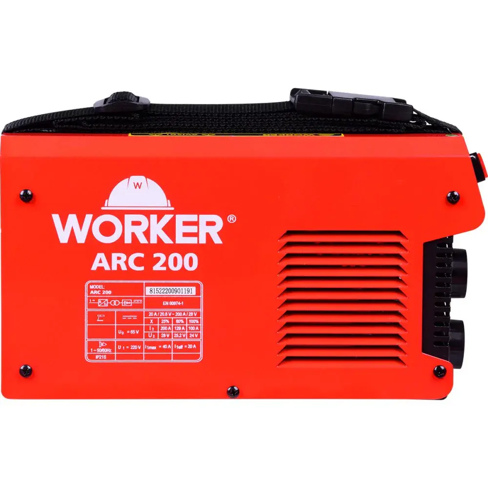 Inversor para solda arc 200A monofasico 220V Worker — fotografia 4