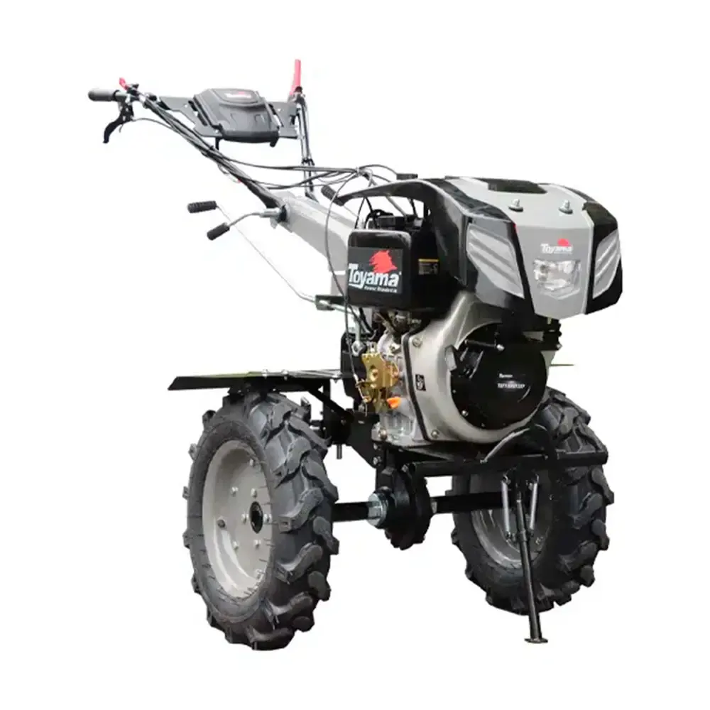 Motocultivador diesel 11 HP 4T 418 CC rodas e enxadas TDT135RE12XP 704-013 Toyama