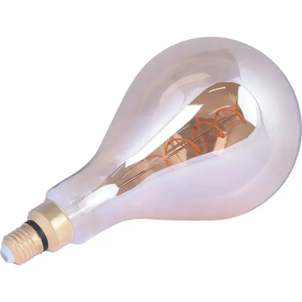 Lâmpada de led giant gota âmbar E27 4W biv Liege — fotografia 9