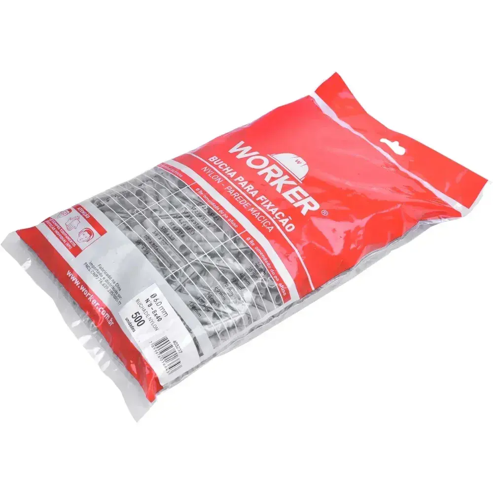 Bucha 08 500 peç nylon parede macica Worker — fotografia 6