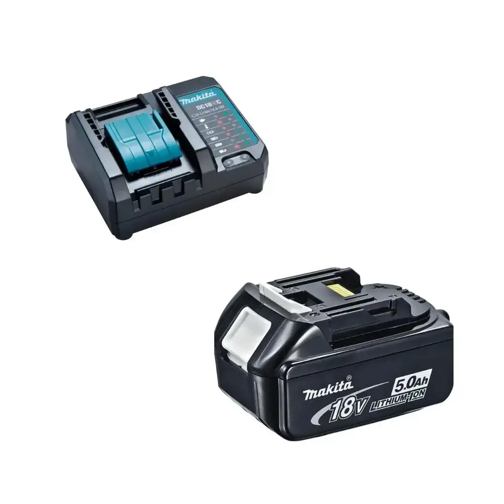 Carregador bivolt DC18WC com 2 baterias 18V 3.0AH BL1830B LXT Makita — fotografia 5