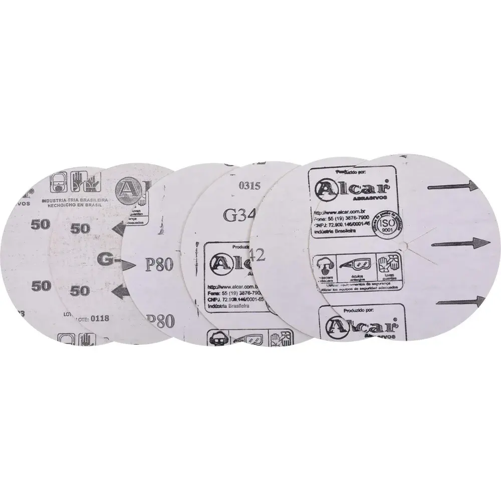 Jogo de lixas para madeira 130MM g 50 Bosch – 6 peç — fotografia 3