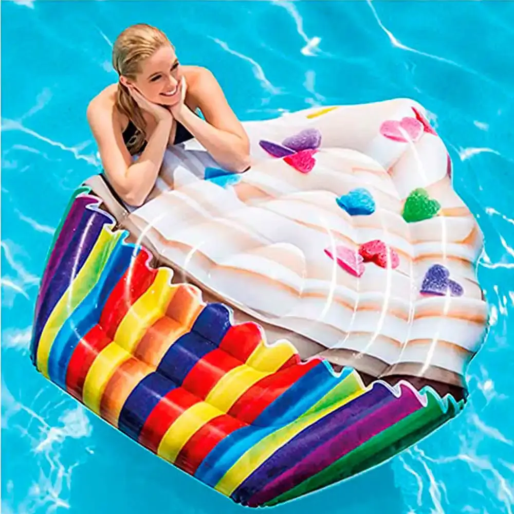 Boia colchão inflável para piscina cupcake 578770 Intex — fotografia 5