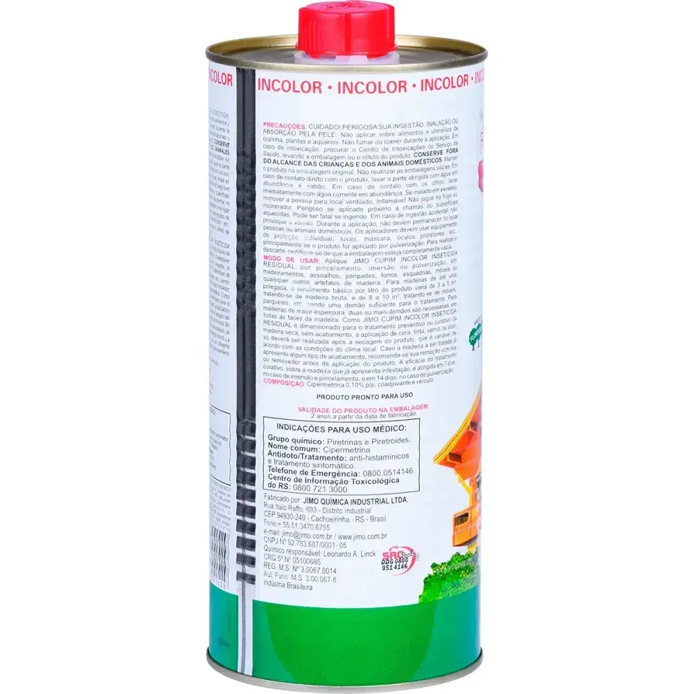 Inseticida jimo cupim incolor lata 900ML jimo Jimo Quimica — fotografia 6