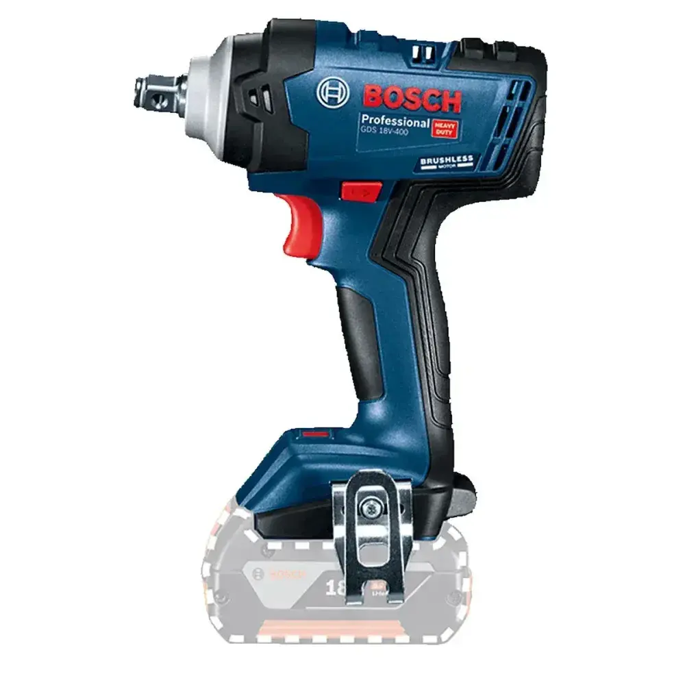 Chave de impacto a bateria gds 18V-400NM 1/2 Bosch — fotografia 6