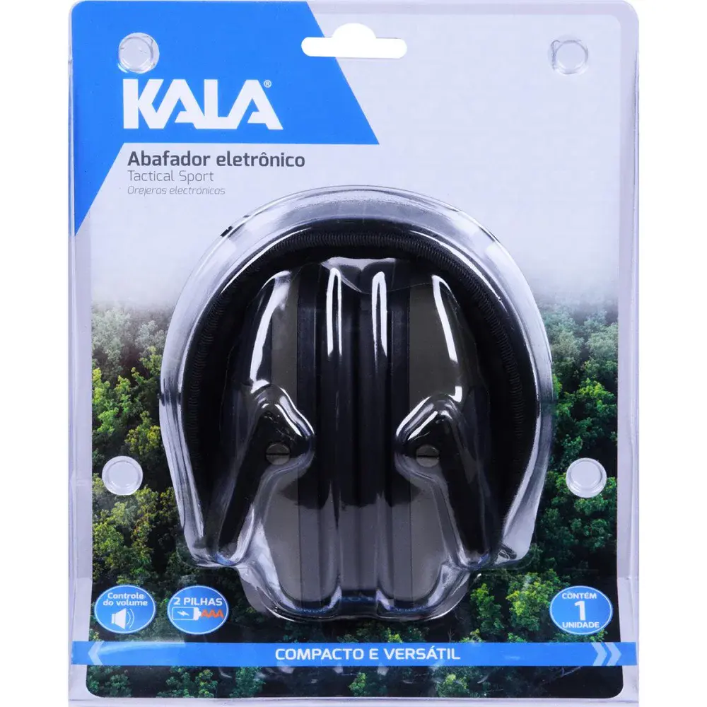 Abafador eletrônico tactical sport verde oliva 8000HZ Kala — fotografia 4