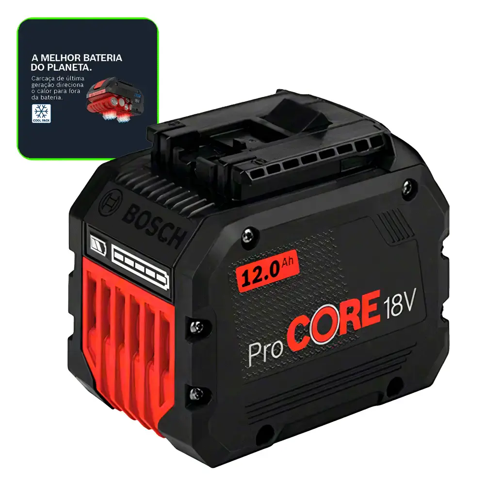 Bateria 12 AH 18V procore li-ion 1600A016GU000 Bosch — fotografia de referência