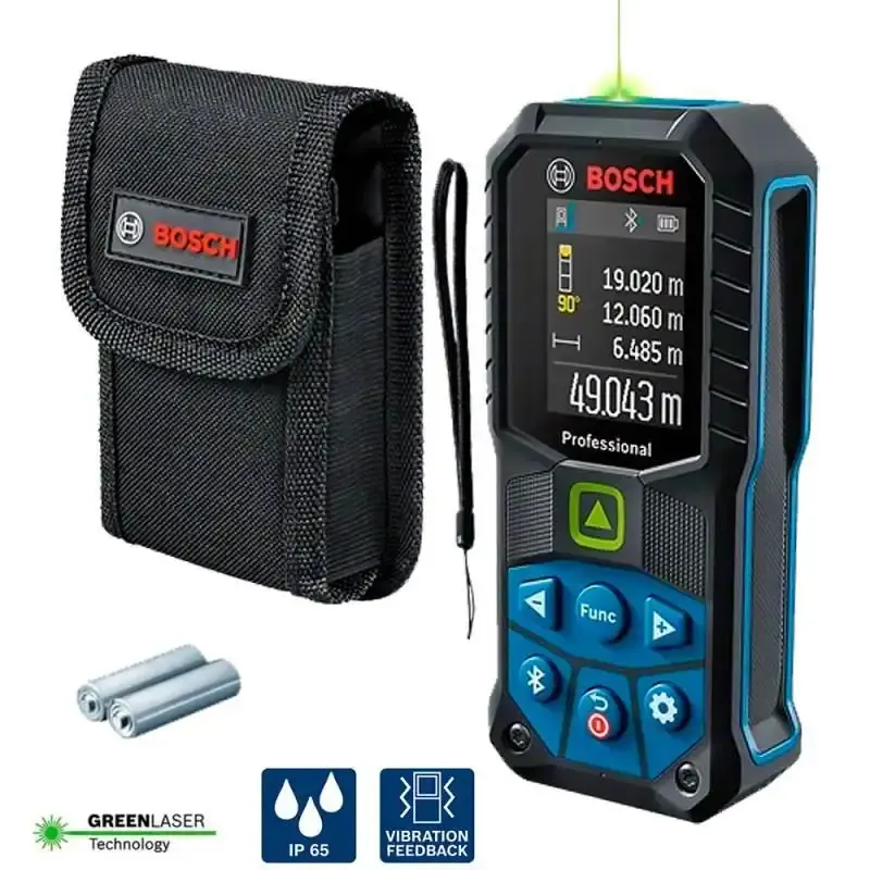 Medidor distância à laser com linhas verdes 50-27CG 50 metros Bosch — fotografia de referência