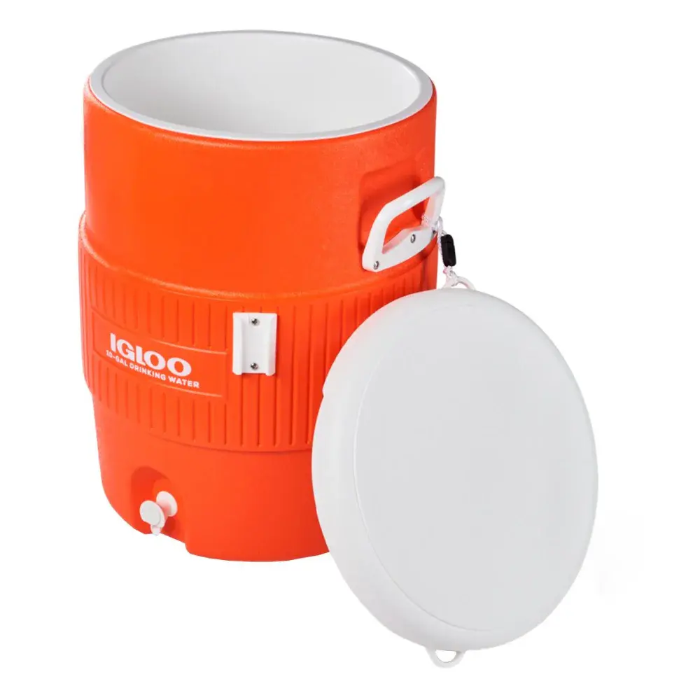 Galão térmico top seat laranja 37,9L Igloo — fotografia 2