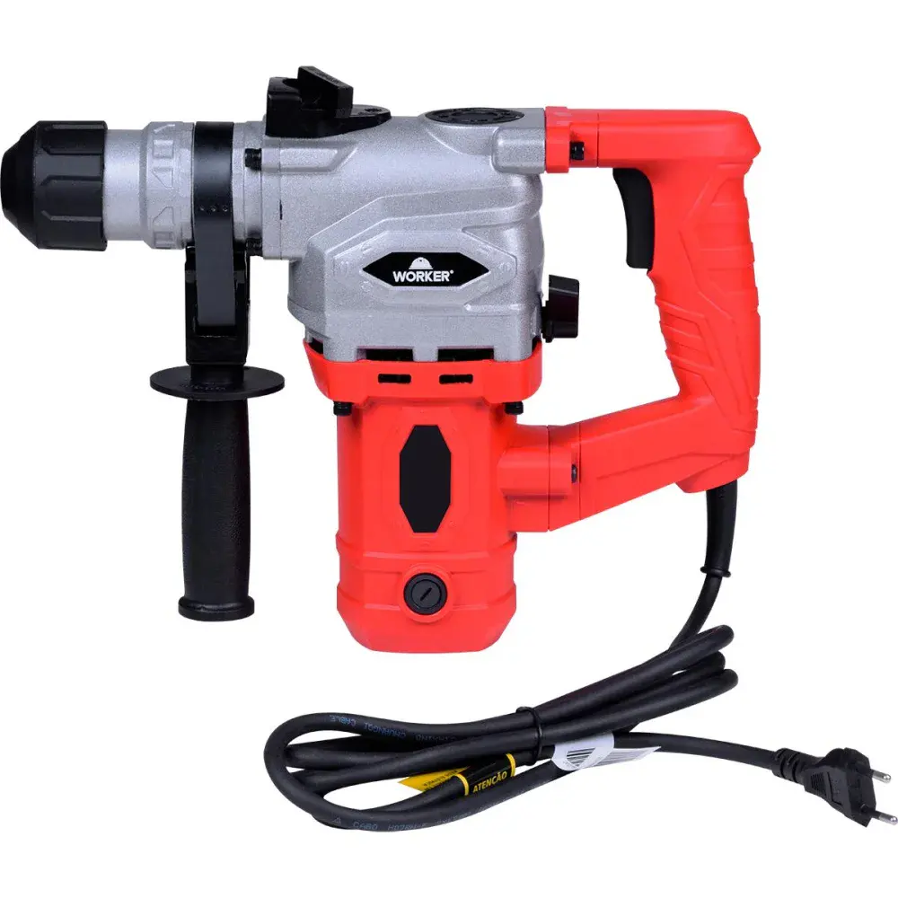 Martelete perfurador rompedor sds plus 900W 4J Worker — fotografia 3