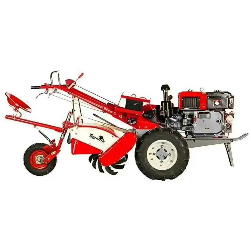 Micro trator motocultivador à diesel 16.5 HP partida elétrica TDWT80E Toyama — fotografia 3