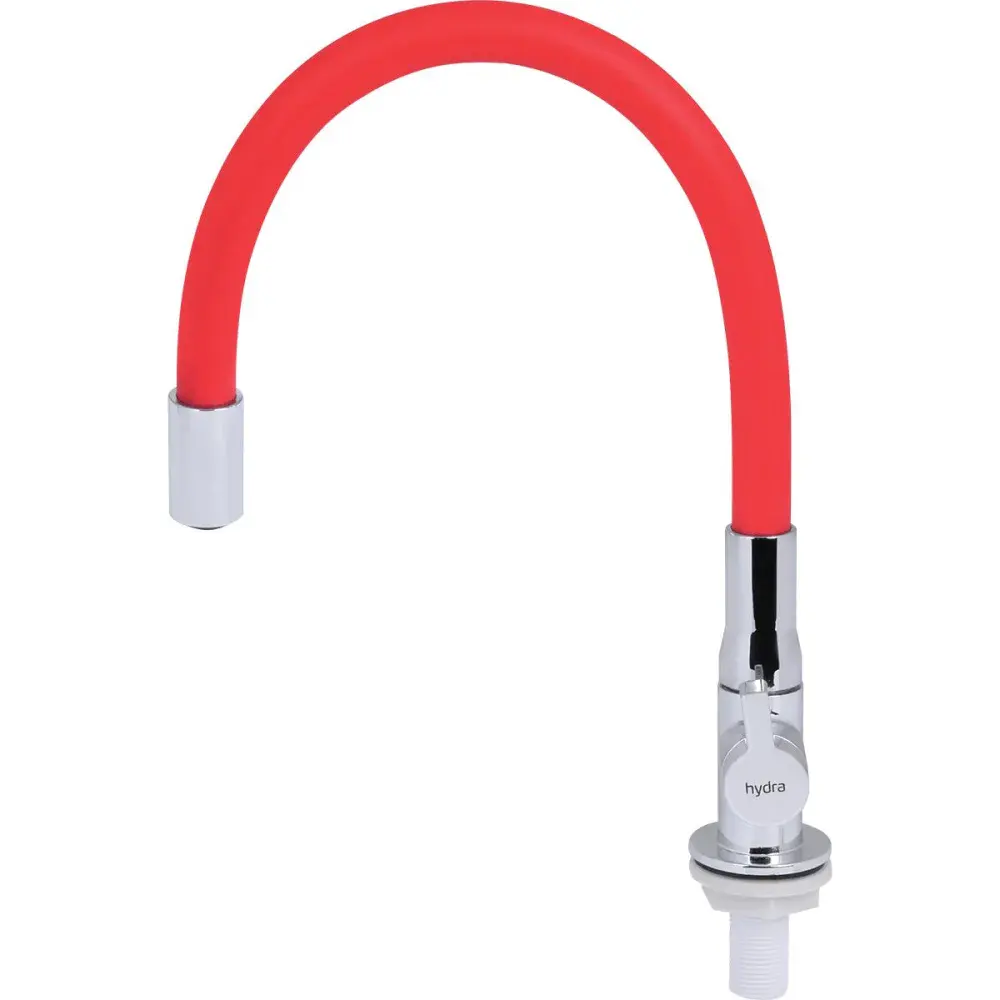 Torneira hydramotion de bancada com bica 1/4 vermelha Hydra