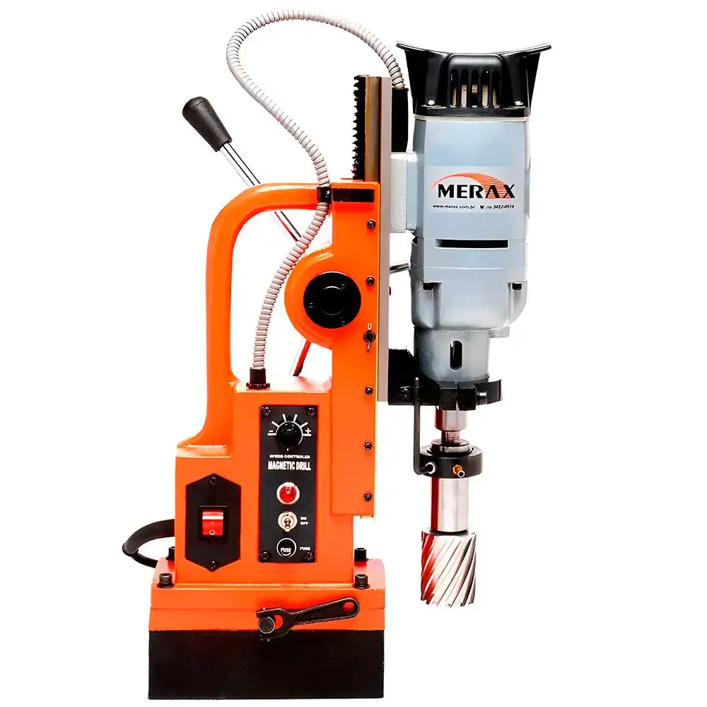 Furadeira de base magnética FE-45 1200W com acessórios FE4500B Merax 220 V