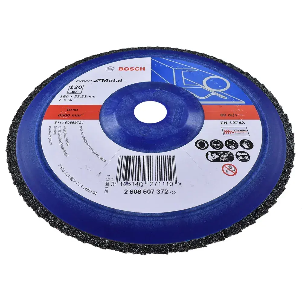 Disco flap 180MM G120 expert for metal Bosch — fotografia 8