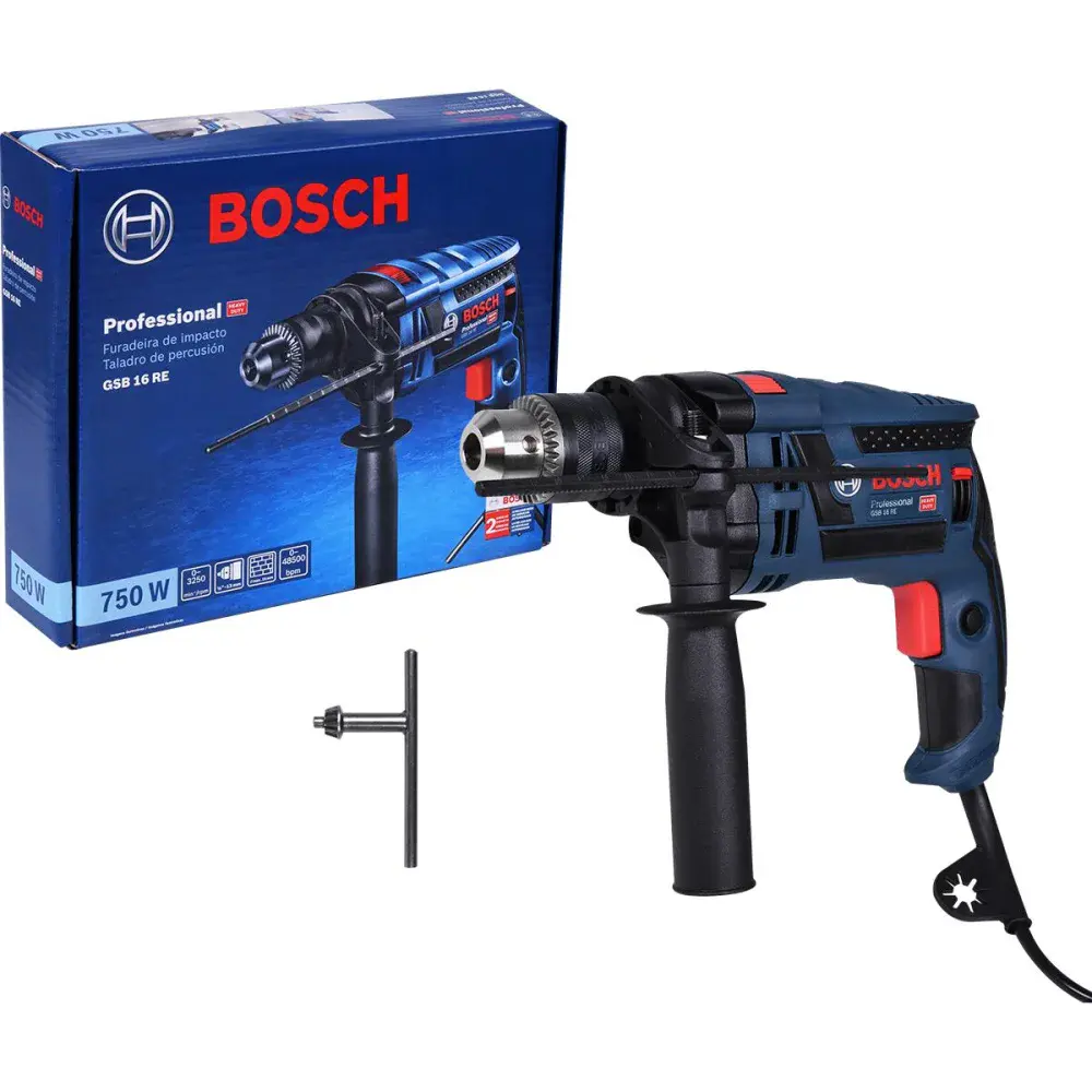 Furadeira de impacto GSB16RE 1/2 750W 127V Bosch