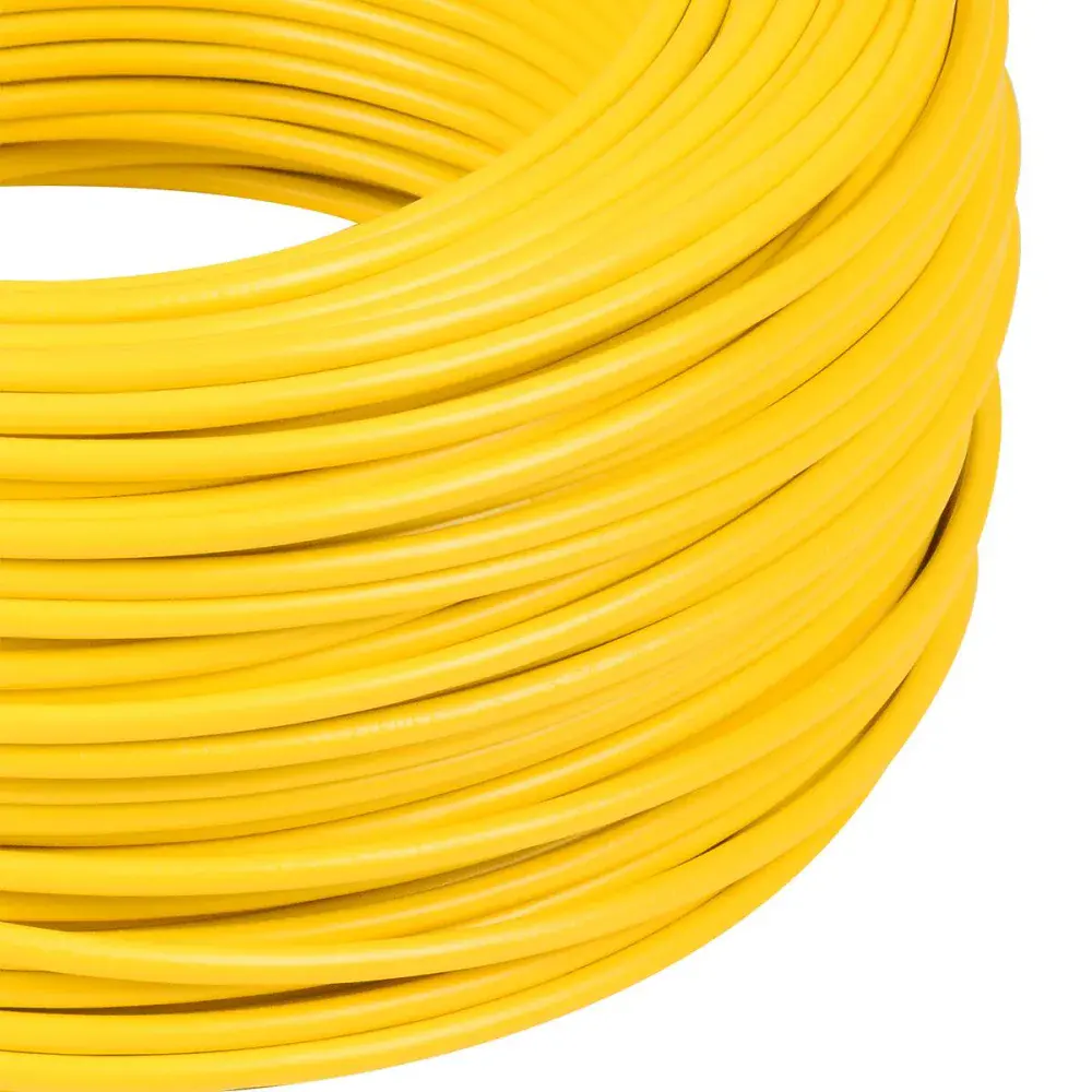 Cabo flexível 6,0MM amarelo 750V 100M Megatron — fotografia 3